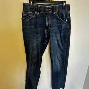 Lee Men’s Modern Straight Leg Jeans | Dark Wash Classic Fit Size, size 38